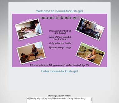 Bound Ticklish Girl