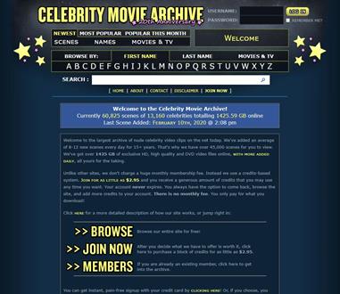Celebrity Movie Archive